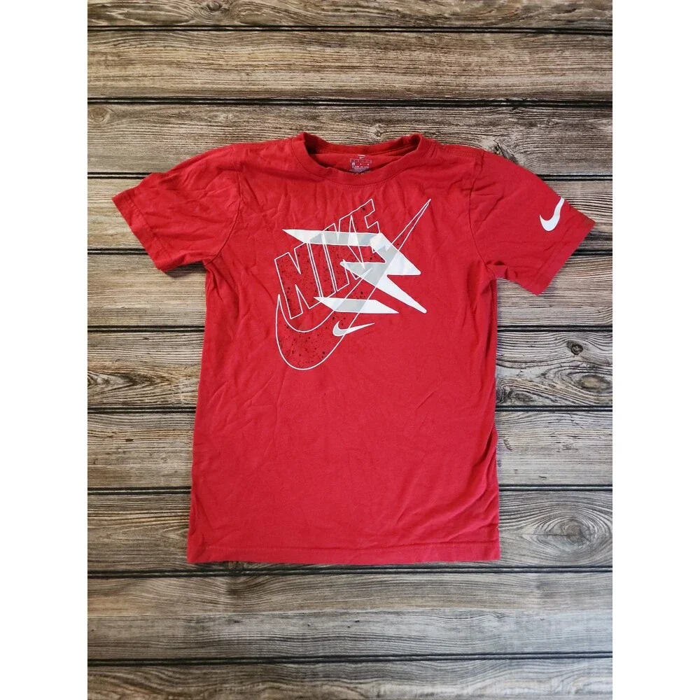 Red Boys Nike T-Shirt Medium